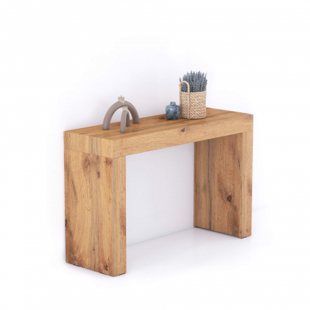 Console hol - Consolă fixă din melamină, stejar rustic, 120 - EVOLUTION