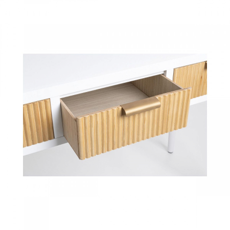 Consolă cu 3 sertare, MDF alb - CHARLEY 3DR [3]