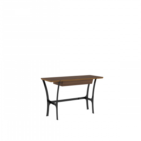 Consolă cu sertar, picioare metalice, blat MDF furniruit - RAVEL [1]