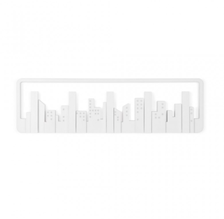 Cuiere - Cuier de perete, alb - SKYLINE