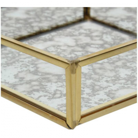 Cutie depozitare, aurie, 3x16x16cm - BOX 16 [2]