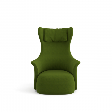 Designers' Choice - Fotoliu cu spătar înalt, rotativ, tapițerie material textil -  LALUNA SW