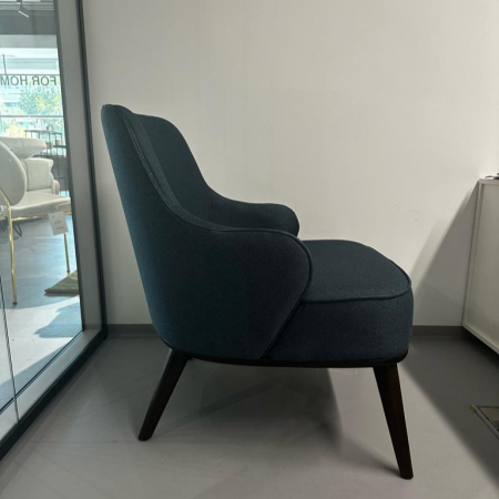Fotoliu din lemn, tapițat în material textil - ARNE [2]