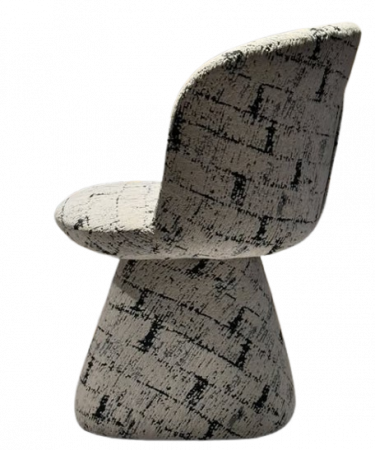 Scaun tapițat integral în material textil, melange - CASPER [1]