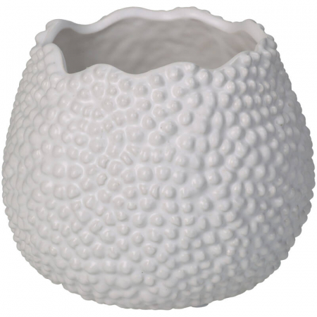 Ghivece si jardiniere - Ghiveci pentru flori, ceramică albă, 12x15x15cm -  BUBBLES
