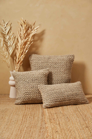 Textile pentru casa - Husă de pernă, ecru, 30 x 60 cm - LAMB