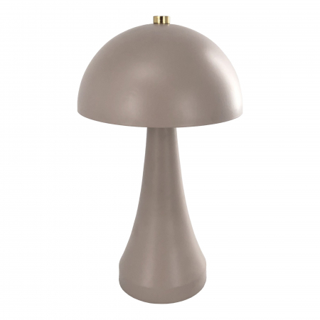 Corpuri de iluminat - Lampă de masă, reîncărcabilă, metalică, gri nisip - LISS