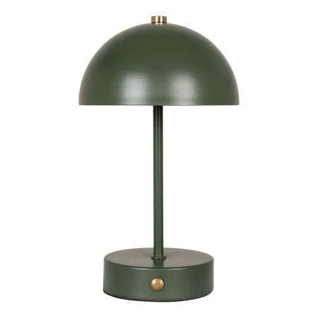 Corpuri de iluminat - Lampă de masă, reîncărcabilă, metalică, verde - HOLT