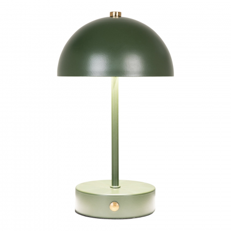 Lampă de masă, reîncărcabilă, metalică, verde - HOLT [1]