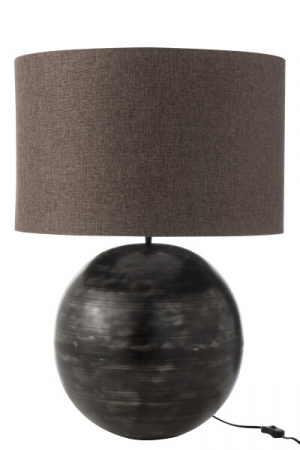 Lampă din metal tip veioză, cu abajur- BOWL LARGE