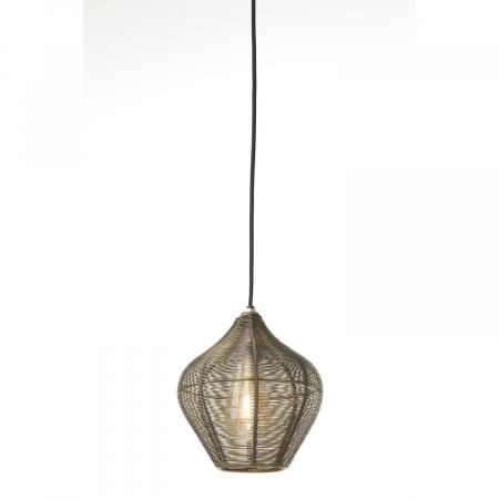 Lustră metalică, bronz antichizat, Ø20x22 cm -  ALVARO [3]