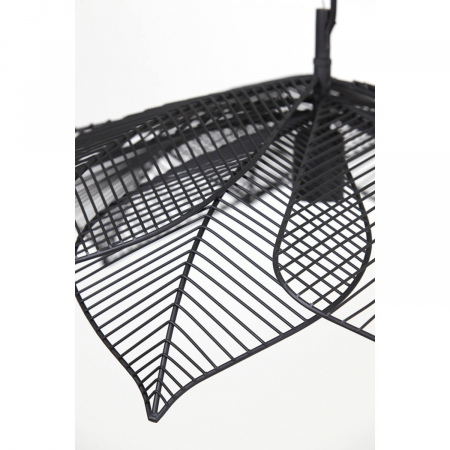 Lustră metalică, negru mat, Ø72x29cm - PAVAS [4]