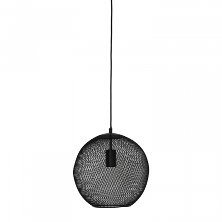 Corpuri de iluminat - Lustră metalică, negru mat, Ø30x29cm - REILLEY