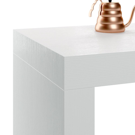 Masă de bar, 180 cm, înălțime 105.6 cm, structură din melamină, culoare frasin alb - EVOLUTION [1]