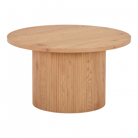 Masă de cafea, MDF laminat, stejar -  BAOVISTA 80