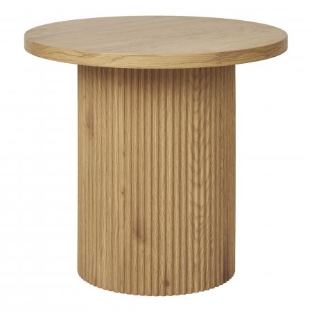 Masă de cafea, MDF laminat, stejar -  BAOVISTA SIDE