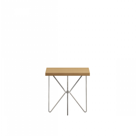 Designers' Choice - Masă de cafea pătrată, picioare metalice crom, blat MDF laminat - KILIG