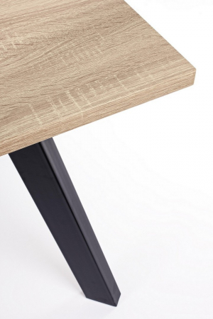 Masă de dinning, blat MDF laminat cu aspect de lemn, 140x80x75 cm - GIANT [2]