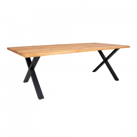 Mobila dining - Masă dining, lemn masiv de stejar, 240x95x75cm -  TOULON OO