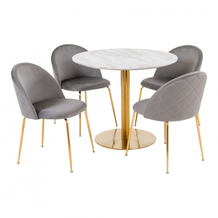 Masă dinning cu 4 scaune -  BOLZANO SET