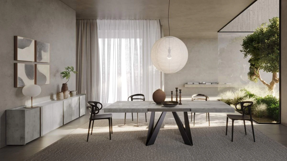 Masă extensibilă, stejar rustic - ROMINA GREY [1]