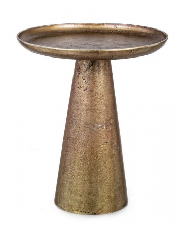 Masute auxiliare - Măsuță de cafea, aluminiu, auriu, Q39x48cm - KULVIR