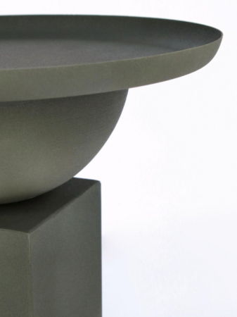 Măsuță de cafea, metal, bej, ø40.5 x41.5h cm - ALKA GREEN [1]