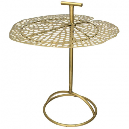 Masute auxiliare - Măsuță laterală, metal aurit, 53x41x41 -  LEAF