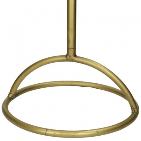 Măsuță laterală, metal aurit, 53x41x41 -  LEAF [2]