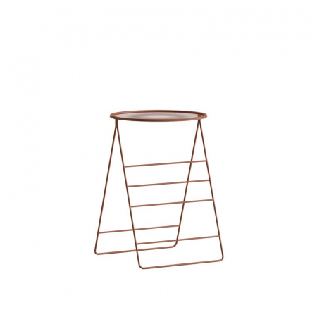 Designers' Choice - Măsuță laterală metalică, cărămiziu - WHAT