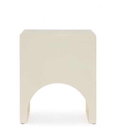 Noptieră MDF, culoare albă, 39,5x35x48,5 cm - CREAMY [2]