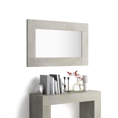 Oglinzi - Oglindă de perete, 118 x 73 x 2 cm, culoare gri beton - EVOLUTION