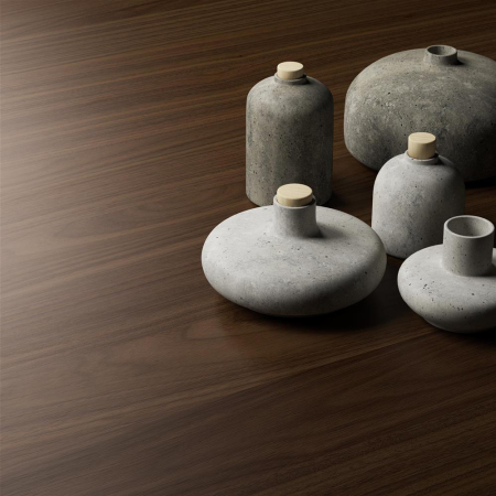 Oglindă de perete, 118 x 73 x 2 cm, culoare lemn de nuc - EVOLUTION [1]