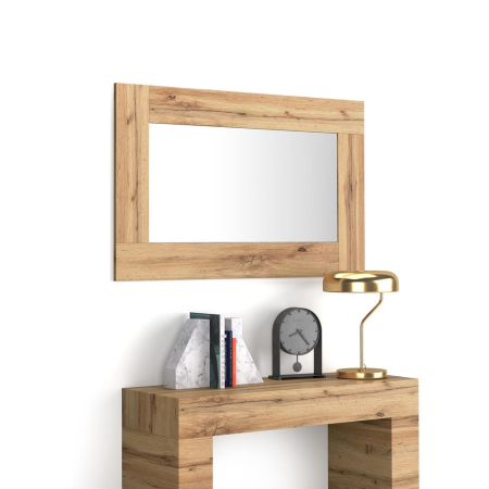Oglinzi - Oglindă de perete, 118 x 73 x 2 cm, culoare stejar rustic - EVOLUTION