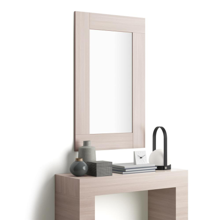 Oglinzi - Oglindă de perete, 118 x 73 x 2 cm, culoare ulm perlat - EVOLUTION