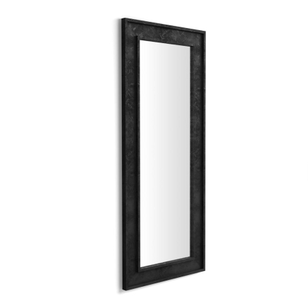 Oglinzi - Oglindă de perete, 160 x 67 cm, culoare negru beton - ANGELICA