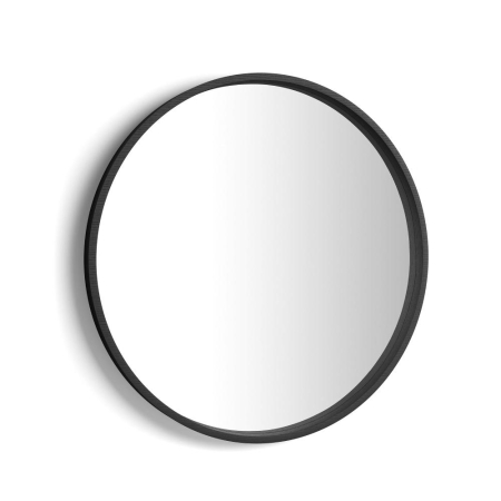 Oglinzi - Oglindă rotundă de perete, D 82 cm, culoare frasin negru - OLIVIA