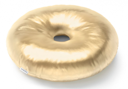 Accesorii decorative - Pernă decorativă, funky glam, aurie, 40x40x40cm - DONUT GOLD