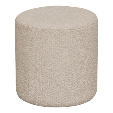Taburete și pufi - Pouf rotund din boucle bej - EJBY