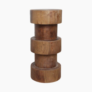 Noutati - Scaun de bar Forma Totoma din lemn de tec natur, H65 cm