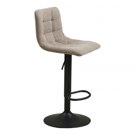 Scaun de bar, gri, cu picior negru - MIDDLEFART [2]