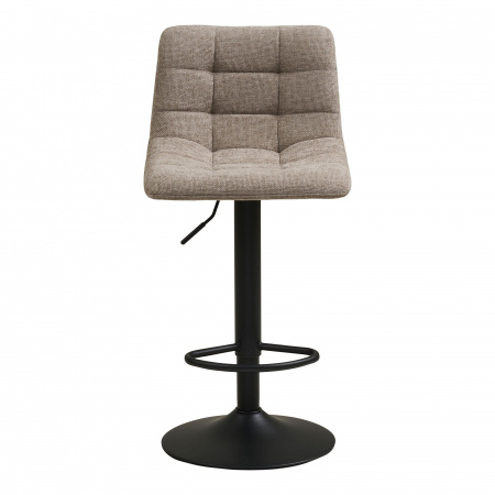 Scaun de bar, gri, cu picior negru - MIDDLEFART [1]