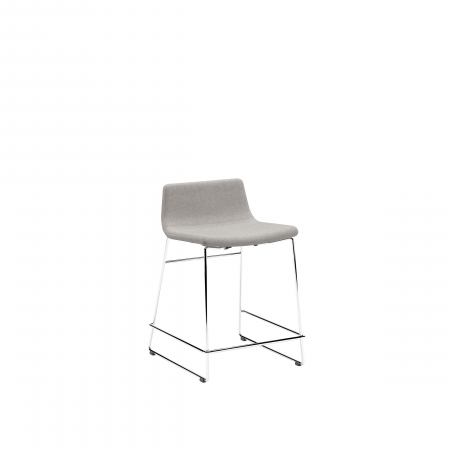 Designers' Choice - Scaun de bar, metalic crom, tapițat - DIAS LW