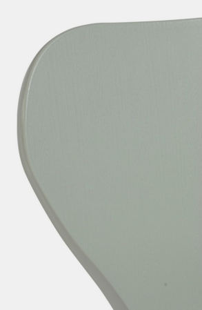 Scaun din fier cu scoică de plastic, verde salvie - TESSA [3]