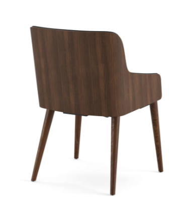 Scaun din lemn masiv, tapițat în piele ecologică - KUBAS [3]