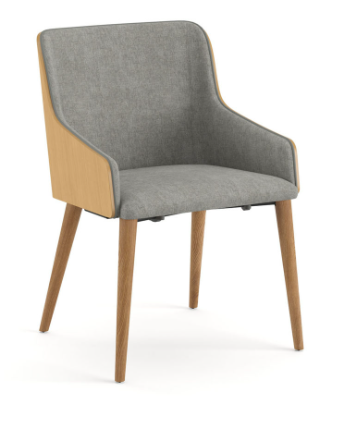 Designers' Choice - Scaun din lemn masiv, tapițat - KUBAS