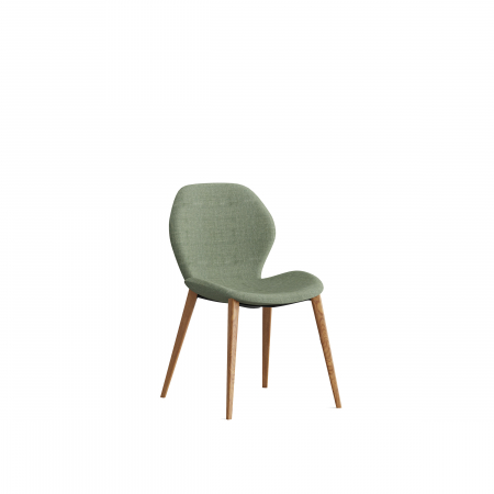 Designers' Choice - Scaun din lemn masiv, tapițat în material textil - POLAR