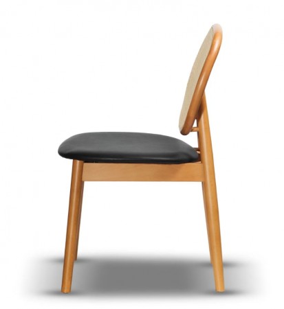 Scaun dining, tapițat în piele ecologică - JACOB [2]