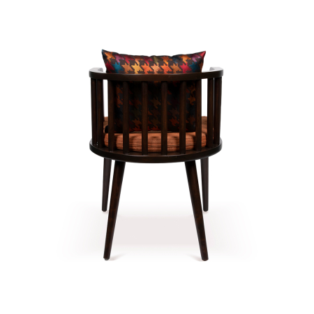 Scaun din lemn,cu șezut tapițat și pernă tapițată - BARBADOS [3]