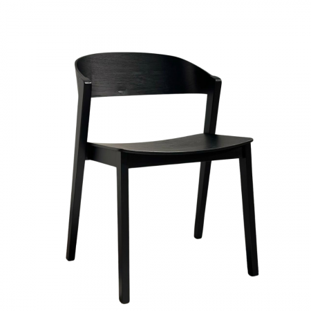 Scaune - Scaun din lemn, negru - NORDIC 1